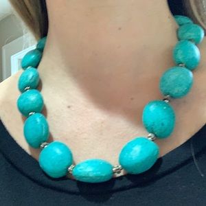 Turquoise beaded necklace